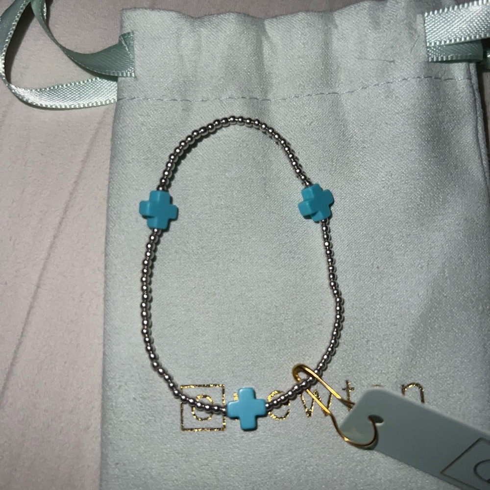 Brand new Enewton signature cross sterling silver beaded bracelet!!!